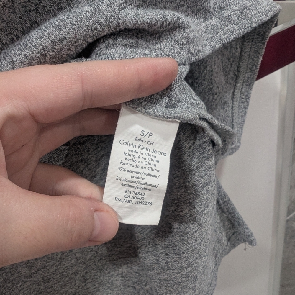 Calvin Klein - Sweater, Long Sleeve, Grey - Picture 4 of 6